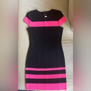 St. John knit a-line dress with cap sleeves; like new condition